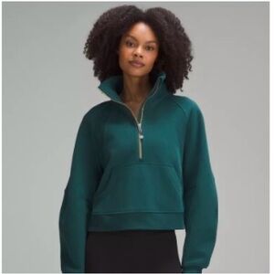 Scuba Oversized Funnel Neck Half Zip *Gold Zip